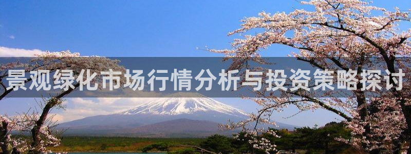 白宫摩根娱乐场所：景观绿化市场行情分析与投资策略探讨