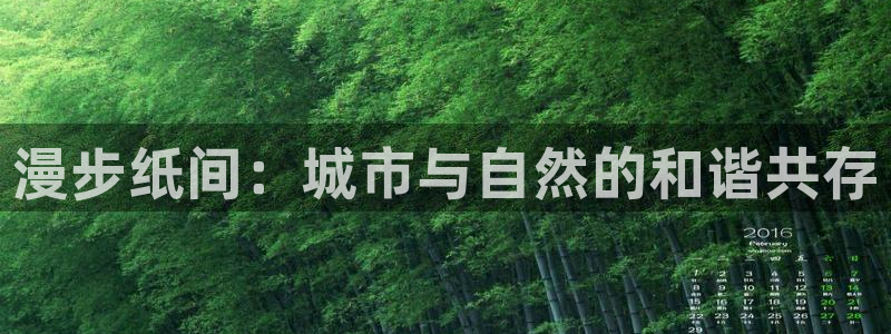 摩根娱乐宝怎么赚钱：漫步纸间：城市与自然的和谐共存